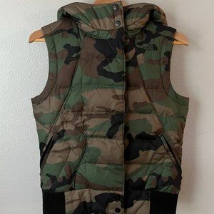 North Face Camo Puffer Vest